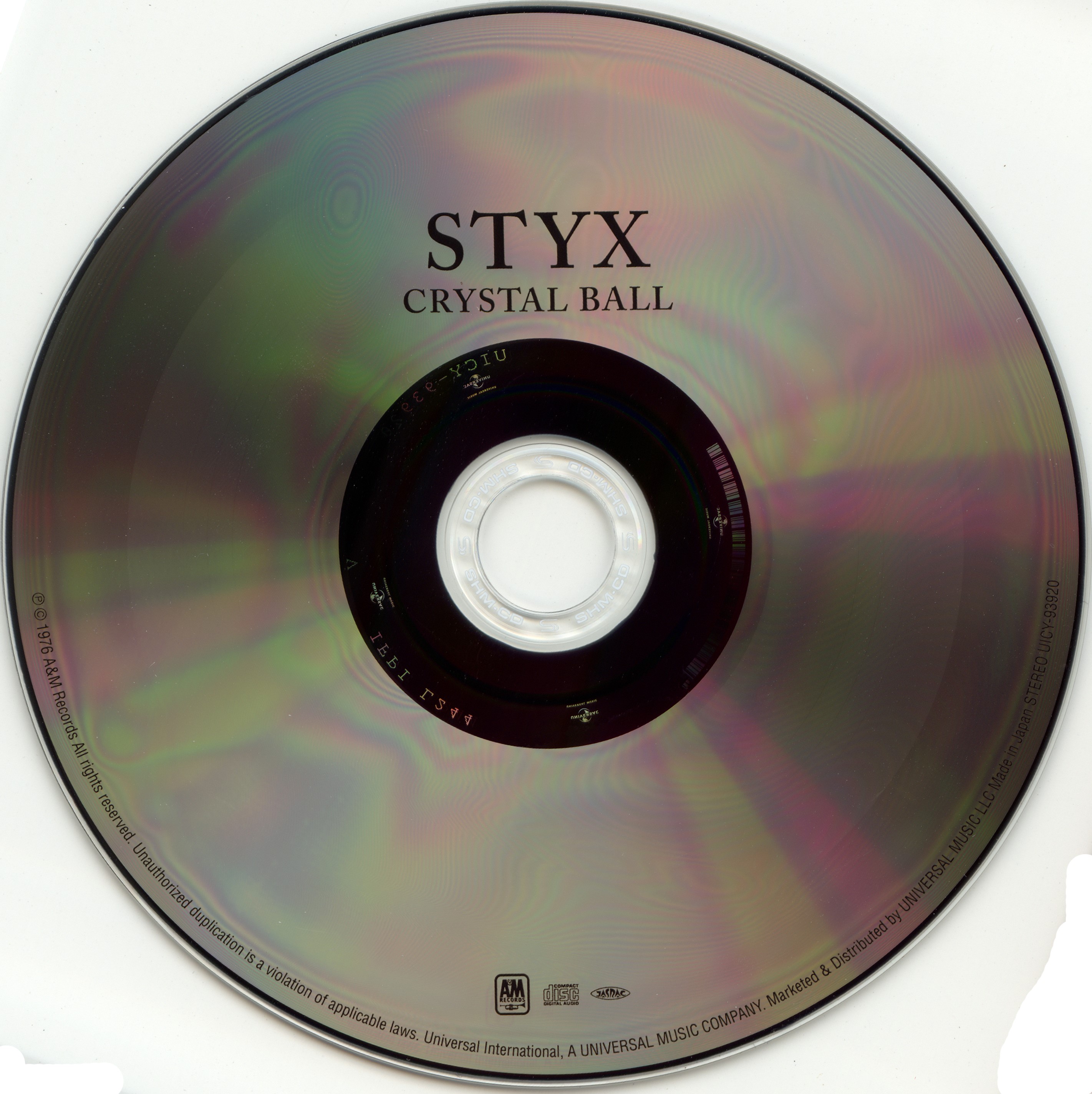 Styx  Crystal Ball; limited edition : CD